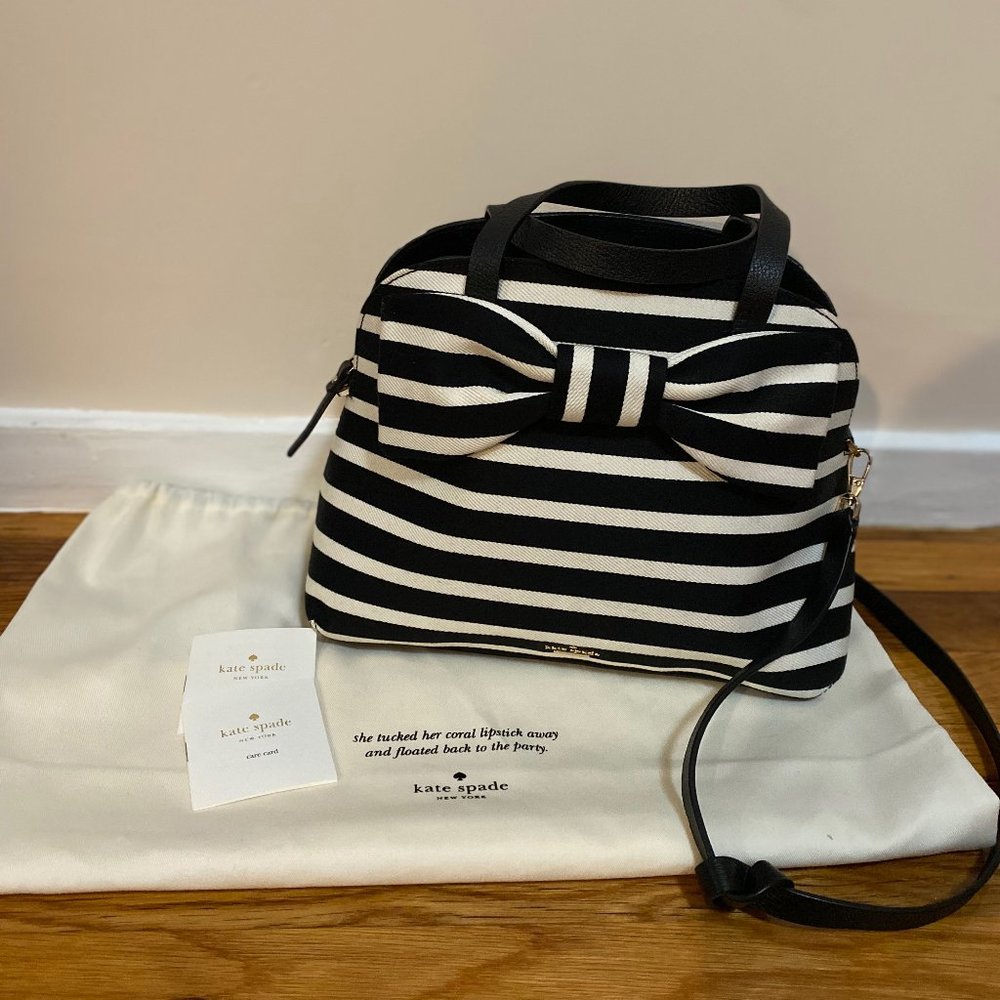 BRAND NEW Kate Spade New York Stripe Satchel